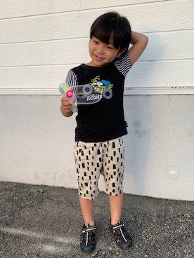 「RAGMART（ラグマート）のアイテム（パンツ）」を使った、mmikki0206さん（キッズ・110cm）の夏コーディネート