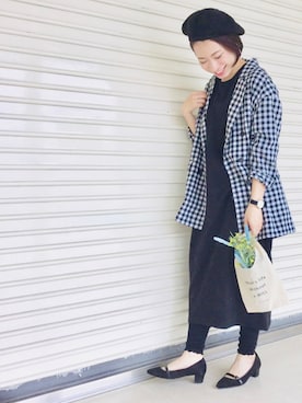 「minius（ミニウス）のアイテム」を使った、おめぐさん（レディース・158cm）の春コーディネート