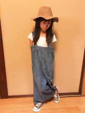 「平成最後のWEARISTAセンバツ」｜「アイテム（オールインワン・サロペット）」を使った、rinonさん（キッズ・130cm）の春コーディネート