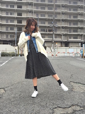 間宮れいなさん（レディース・161cm）の春コーディネート