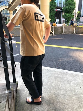 Freak S Store フリークスストア の Web限定 Chums Freak S Store チャムス 別注ブービーフェイス ワンポイントロゴ Tシャツ Tシャツ カットソー Wear