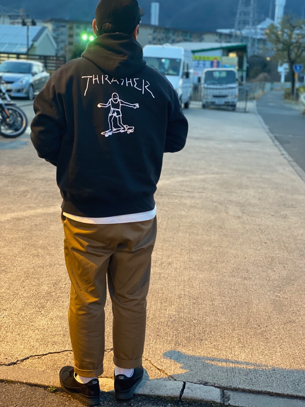 PRADA トートバッグ ナイロン レザー 三角ロゴプレート カーキ