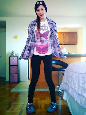 「fall style」｜「アイテム（レギンス/スパッツ）」を使った、OrochiMochiさん（レディース・163cm）の冬コーディネート