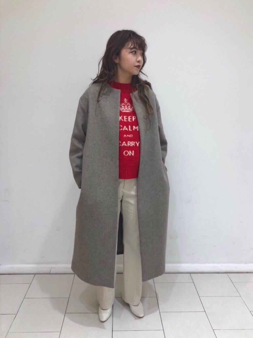 【美品】BEAUTY&YOUTH ビーバーノーカラーロングコート BEAUTY&YOUTH UNITED ARROWS（ビューティーアンドユース