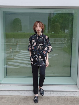 「STUDIOUS SELECT(STUDIOUS SELECT)」｜「アイテム（スラックス）」を使った、吉元 将人さん（メンズ・171cm）の春コーディネート