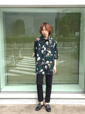 「STUDIOUS SELECT(STUDIOUS SELECT)」｜「アイテム（スラックス）」を使った、吉元 将人さん（メンズ・171cm）の春コーディネート