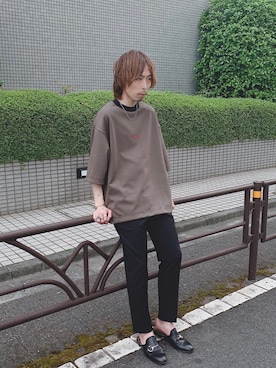 「soe（ソーイ）のアイテム」を使った、吉元 将人さん（メンズ・171cm）の春コーディネート