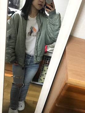 「STYLENANDA（スタイルナンダ）のアイテム（その他）」を使った、nnさん（レディース・153cm）の春コーディネート