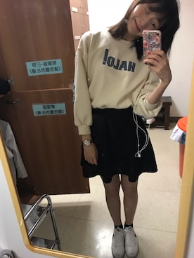 「GOGOSING（ゴゴシング）のアイテム（シャツワンピース）」を使った、Aris Changさん（レディース・164cm）の冬コーディネート