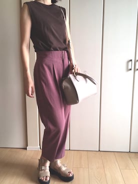 「passage mignon/flaneur（パサージュミニョンフラヌール）のアイテム」を使った、kana**さん（レディース・165cm）の秋コーディネート
