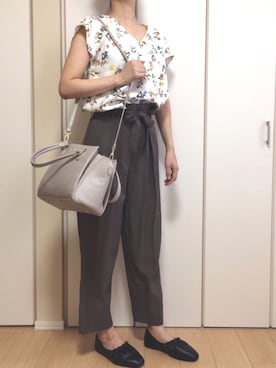 「passage mignon/flaneur（パサージュミニョンフラヌール）のアイテム」を使った、kana**さん（レディース・165cm）の秋コーディネート