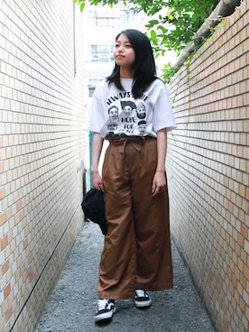 「gym master（ジムマスター）のアイテム（帽子）」を使った、AOI.Sさん（レディース・163cm）の夏コーディネート