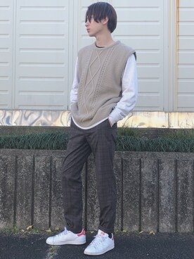 こはくさん（メンズ・177cm）の冬コーディネート