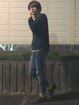 こはくさん（メンズ・177cm）の冬コーディネート