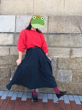 たかなさん（レディース・152cm）の秋コーディネート