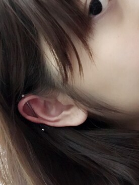 「アイテム（イヤーマフ、シルバー系）」を使った、Maggielip さん（レディース・158cm）の冬コーディネート