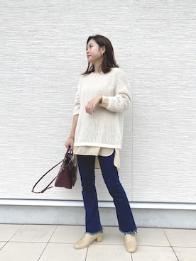 「rag & bone（ラグアンドボーン）のアイテム（パンツ）」を使った、GOTO_156cmさん（レディース・156cm）の秋コーディネート