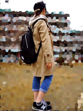 「ドラフトリーバイス」｜「アイテム（シューズ）」を使った、⁂rai⁂さん（レディース・152cm）の冬コーディネート