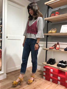 「キイロ」｜ORientalTRaffic　新宿ミロード店さん（レディース・167cm）の春コーディネート