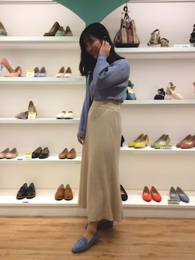 「WA ORiental TRaffic（ダブルエーオリエンタルトラフィック）の★ビットスクエアローファー★2114（ローファー）」を使った、ORientalTRaffic　新宿ミロード店さん（レディース・167cm）の冬コーディネート