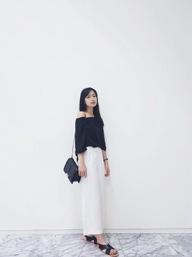 Celine Changさん（レディース・167cm）の夏コーディネート