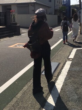 「EMODA（エモダ）のアイテム（スラックス）」を使った、tokotamaさん（レディース・153cm）の春コーディネート