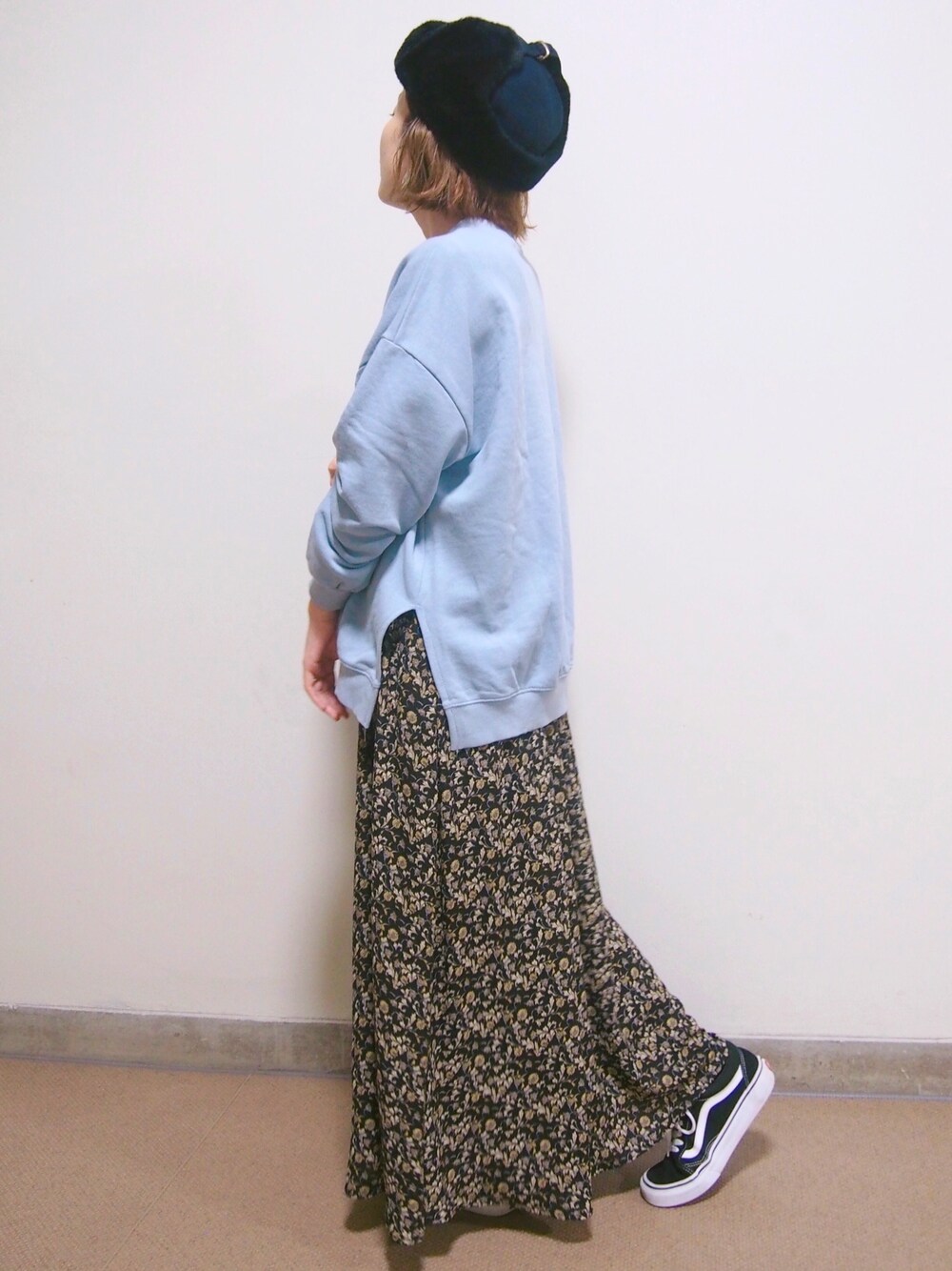 yuiさんの「フェミニンプリントロングスカート（LEPSIM）」を使ったコーディネート