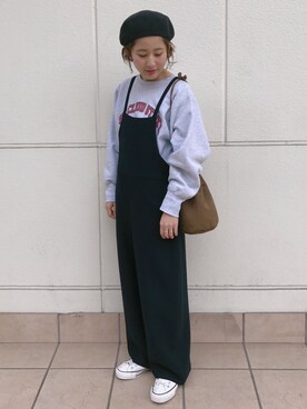 「BEAUTY&YOUTH UNITED ARROWS（ビューティーアンドユースユナイテッドアローズ）のアイテム（つなぎ/オールインワン）」を使った、yuiさん（レディース・154cm）の春コーディネート