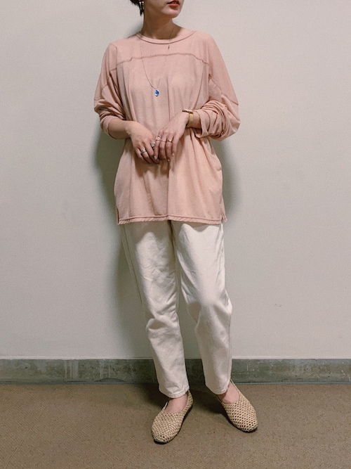 6（ロク）の「＜6(ROKU)＞SHEER LOCK LONG SLEEVE PULLOVER