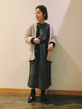 「LEPSIM（レプシィム）のアイテム（その他アウター）」を使った、yuiさん（レディース・155cm）の秋コーディネート