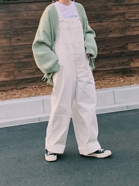 「URBAN RESEARCH Sonny Label（アーバンリサーチサニーレーベル）のアイテム（サロペット/オーバーオール）」を使った、yuiさん（レディース・155cm）の春コーディネート
