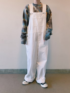 「URBAN RESEARCH Sonny Label（アーバンリサーチサニーレーベル）のアイテム（サロペット/オーバーオール）」を使った、yuiさん（レディース・155cm）の春コーディネート