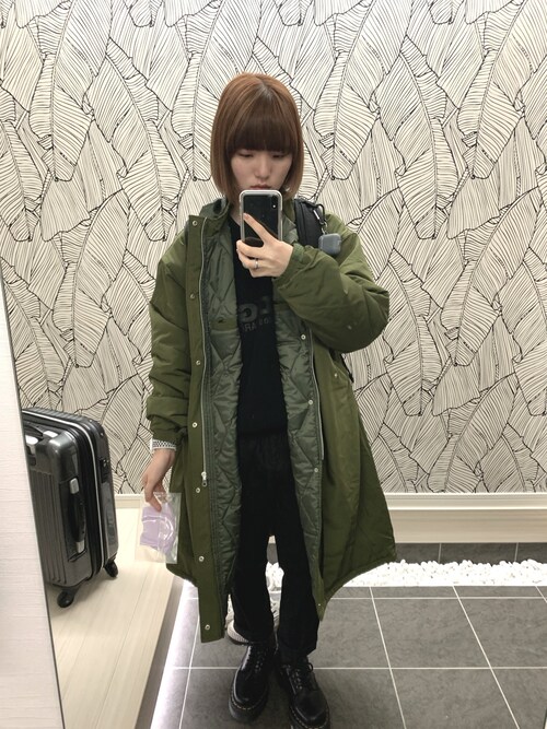 X-girl　hooded puffer coat　モッズコート 楽天市場】【SALE／50%OFF】HOODED PUFFER COAT コート X-girl X
