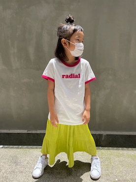 「アイテム（スカート）」を使った、hirimo625さん（キッズ・110cm）の春コーディネート