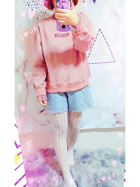 「snidel」｜「アイテム（スウェット）」を使った、kikisou212さん（レディース・159cm）の冬コーディネート