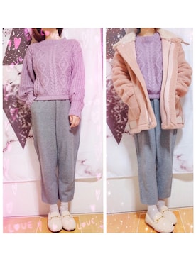 kikisou212さん（レディース・159cm）の冬コーディネート