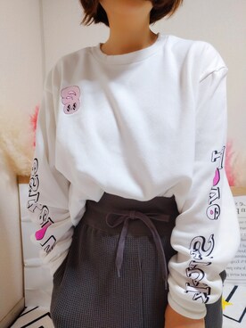 「WC（ダブル シー）のアイテム（スウェット）」を使った、kikisou212さん（レディース・159cm）の冬コーディネート
