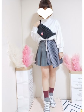 「WC（ダブル シー）のアイテム（ボディバッグ/ウエストポーチ）」を使った、kikisou212さん（レディース・159cm）の冬コーディネート