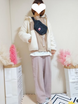 「WC（ダブル シー）のアイテム（ボディバッグ/ウエストポーチ）」を使った、kikisou212さん（レディース・159cm）の春コーディネート