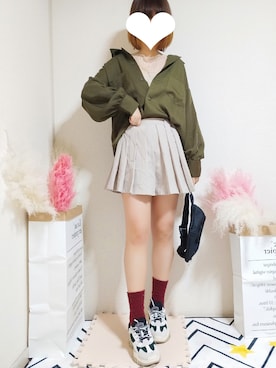 「WC（ダブル シー）のアイテム（ボディバッグ/ウエストポーチ）」を使った、kikisou212さん（レディース・159cm）の春コーディネート