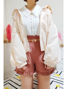 「one after another NICE CLAUP（ワンアフターアナザーナイスクラップ）のアイテム（ブルゾン）」を使った、kikisou212さん（レディース・159cm）の春コーディネート