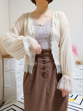 「one after another NICE CLAUP（ワンアフターアナザーナイスクラップ）のアイテム（アンサンブル）」を使った、kikisou212さん（レディース・159cm）の春コーディネート