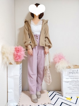 「one after another NICE CLAUP（ワンアフターアナザーナイスクラップ）のアイテム（ブルゾン）」を使った、kikisou212さん（レディース・159cm）の春コーディネート
