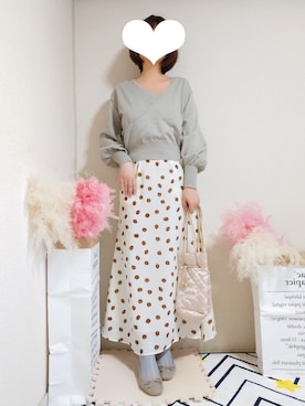 「one after another NICE CLAUP（ワンアフターアナザーナイスクラップ）のアイテム（アンサンブル）」を使った、kikisou212さん（レディース・159cm）の春コーディネート