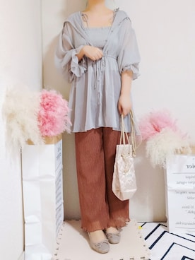 「one after another NICE CLAUP（ワンアフターアナザーナイスクラップ）のアイテム（アンサンブル）」を使った、kikisou212さん（レディース・159cm）の春コーディネート