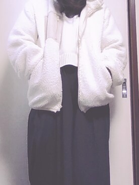 「大学生コーデ」｜「アイテム（その他アウター）」を使った、bananamilkloveさん（レディース・159cm）の秋コーディネート