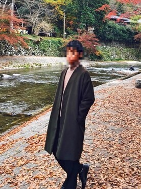 「tk.TAKEO KIKUCHI」｜「アイテム（その他アウター）」を使った、SHINさん（メンズ・177cm）の秋コーディネート