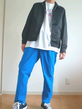 「スイングトップ」｜「Levi's（リーバイス）のアイテム」を使った、ALさん（メンズ・169cm）の春コーディネート