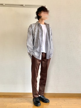「JINS（ジンズ）のアイテム（トップス）」を使った、いとさん（メンズ・171cm）の夏コーディネート