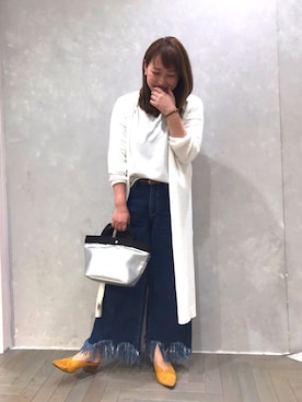 「Actually（アクチュアリー）のアイテム」を使った、KAYOさん（レディース・161cm）の春コーディネート